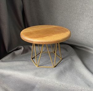 แท่นวางเค้กไม้อะคาเซียแบบเท้าสูงแท่นวางเค้กสำหรับเสิร์ฟเค้กและผลไม้ - Product Image 4