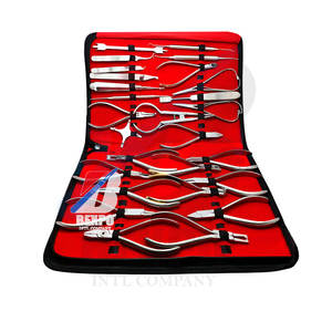 Kit de pinces orthodontiques dentaires professionnelles de 18 pièces Source d'alimentation manuelle pour les accolades et le réglage des dents - Product Image 4