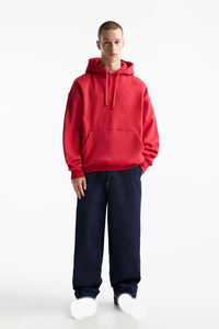 เสื้อฮู้ดขนแกะคอตตอน100% ขนาดใหญ่พิเศษพิมพ์ลายเองได้ไซส์ใหญ่พิเศษใส่ได้ทั้งชายและหญิงขายส่งสินค้าจำนวนมาก - Product Image 4