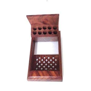 Étui à cigarettes en bois fait à la main, en bois naturel massif, porte-tabac avec finition lisse - Product Image 5