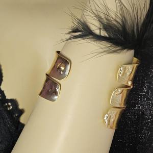 Vintage 1970's <b>Gold</b> Brass Plaited Bangles <b>Chunky</b> Statement Ethnic <b>Bracelet</b> Beautiful <b>Chunky</b> Brass Bangle - Product Image 2