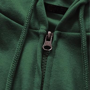 Sweat à capuche en polaire douce Ultimate pour hommes avec fermeture éclair complète-Sweat à capuche camouflage simple et décontracté avec poche Kanga et cordons de serrage - Product Image 6