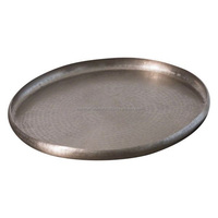 Nieuwe stijl delicate dessert dienblad van verzilverd metaal, luxe fruitplateau met handgrepen, restaurant & thuisdecoratie, M/s Hussain International