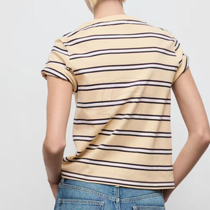 Camiseta de Verano Informal para Mujer, Diseño Personalizado, Fabricación Profesional, Alta Calidad, 100% Algodón, Transpirable, Ecológica, Manga Corta - Product Image 3
