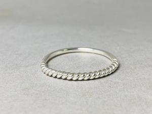 Wholesale 925 Sterling <b>Silver</b> Daily Wear <b>Chunky</b> Jewelry Dainty Half Twisted <b>Rings</b> Unique Stackable <b>Rings</b> Wedding Finger Usage - Product Image 3