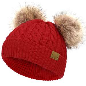 Wholesale 100% Wool Knitted <b>Pompom</b> Beanies for Winter Men and Women Custom Logo Unisex Plain Beanie <b>Hats</b> Beach Appropriate - Product Image 6