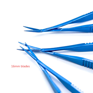 Instrumentos quirúrgicos oftálmicos 12,5 cm titanio capsulotomía Vannas tijeras conjuntiva tijeras - Product Image 6