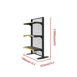 Estantería de almacenamiento ADONG A48 de una cara | Estantería de hierro y acero resistente para supermercados | OEM/ODM Perú - Product Image 3