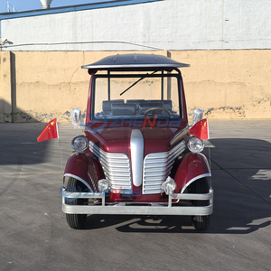 Chất Lượng Cao Màu Đỏ Cổ Điển Điện Tham Quan Xe Cổ Điển Phong Cách Phong Cảnh Điện Tham Quan Xe Buýt Và Xe Du Lịch - Product Image 3