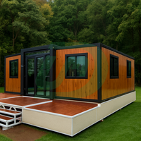 Villa modulaire préfabriquée de 20 pieds, deux chambres, Classe 1a, extensible, avec salle de bain, pour hôtel conteneur mobile