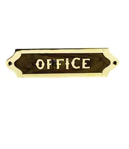 Modern Wooden And Brass Name Plate For Walls Wall Signs Or Ships Wooden metal Name Plate IN Cheap Prices