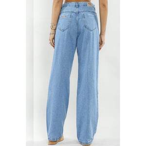 Vaqueros de mezclilla holgados de cintura alta para mujer, estilo streetwear, azul hielo, ajuste relajado, suaves, elásticos, ecológicos, duraderos, talla única. - Product Image 6