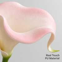 Hochwertige 8-stängige wasserdichte PU Calla-Lilien – Moderne Heim- & Hotel-Innendekoration, Abschlussfeier, 35 cm, realistische Kunstblumen