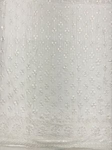 ผ้าจอร์เจียแท้ปัก100% ผ้าโพลีเอสเตอร์สำหรับเด็กผู้หญิงสไตล์เรียบๆ Kurti lahenga ชุดทำงาน - Product Image 4