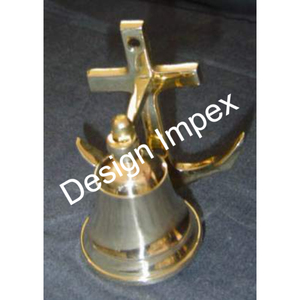 Campana de mano de latón con diseño grabado a mano, suministros de la Iglesia Católica, campana de latón, artesanías decorativas de Metal, campana de llamada, los mejores precios - Product Image 4