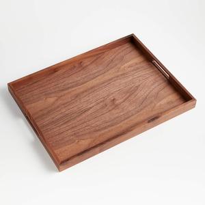 Plateau de service et de rangement en bois de qualité supérieure avec un design minimaliste, finition lisse, pour la cuisine, la salle à manger, la table basse, la décoration de la maison - Product Image 1