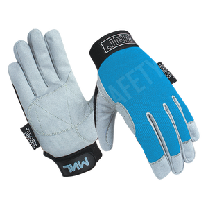 AMARA ถุงมือทำงานป้องกันทุกวัน, ถุงมือหนังสังเคราะห์เสริมด้วยอานม้าดีไซน์ปาล์ม - Product Image 5