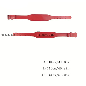 เข็มขัดยกน้ำหนักหนังวัว4นิ้วพร้อมอุปกรณ์ป้องกันแบบมืออาชีพสำหรับทุกเพศอุปกรณ์ออกกำลังกาย - Product Image 2