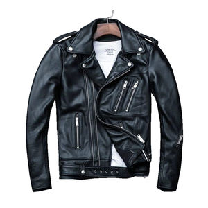 Design personnalisé Vente en gros Veste en cuir mode personnalisée de haute qualité Veste en cuir pour hommes - Product Image 3