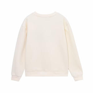 Femmes 2022 Hiver Nouveau Logo tissé sur le devant Vintage O Neck Long Sleeve Female Pullovers Chic Tops - Product Image 2