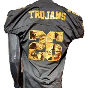 2025 personalizado fútbol americano Jersey pantalón transpirable aparejos sarga bordado corto de talla grande fábrica Pakistán hecho foto Real - Product Image 1