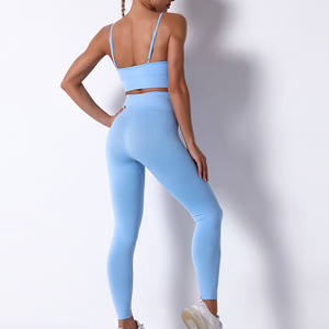Débardeur de sport sans couture pour femmes vêtements de sport hautement extensibles pour le fitness en plein air course et yoga contrôle du ventre options de taille plus - Product Image 2