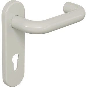 HEWI 111R01.110 97 PZ Short Escutcheon and Rounded Lever Handle Set 97 <b>Plastic</b> <b>Curtain</b> Poles Tracks & Accessories - Product Image 1