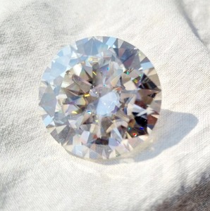 38.80 CTS เพชรโมอิสสีขาวทรงกลมตัดด้วยมือสำหรับผู้หญิงเครื่องประดับแฟชั่นและเครื่องประดับเพชรอื่นๆ - Product Image 3