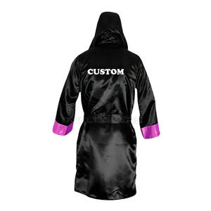 2025 Custom Comfortable <b>Boxing</b> Gown with Hood Private Label OEM Services Available - Product Image 2