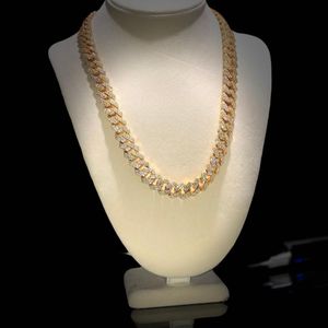 Joyería de hip hop helado DEF moissanite diamante Pass Tester rapero collar pulsera plata cadena de eslabones cubanos - Product Image 4