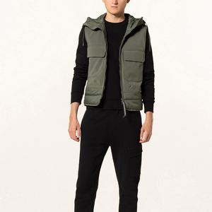 เสื้อกั๊กพัฟเฟอร์ผู้ชายสไตล์ลำลอง ผ้าแคนวาส ขายดี ป้องกันรอยยับ คุณภาพสูง ระบายอากาศ กันน้ำ แห้งเร็ว ไม่มีแขน - Product Image 2