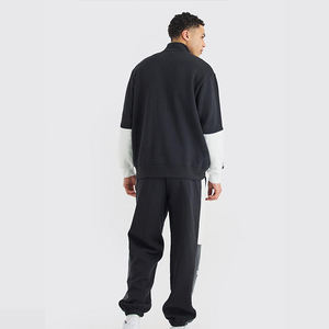 Chándales transpirables de alta calidad para hombre OEM 2025, diseño de Panel de Cuello estilo media cremallera, ropa de calle al por mayor para la temporada de invierno - Product Image 4