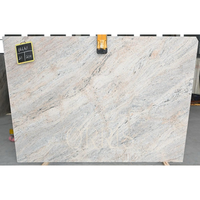 Granit Blanc Fantaisie Ivoire Poli, Belles Veines, Grande Dalle, Écologique, Durable, Moderne, Élégant, Plans de Travail pour Cuisine et Salle à Manger