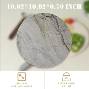 Tabla de cortar de mármol brillante gris con diseño minimalista perfecta para cortar servir hornear y elegante exhibición de cocina moderna - Product Image 4