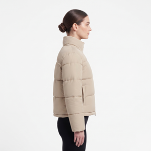 Custom New Hooded Women's Duck Down <b>Jacket</b> Cropped Packable Foldable <b>Lightweight</b> Puffer <b>Jacket</b> for Women - Product Image 2