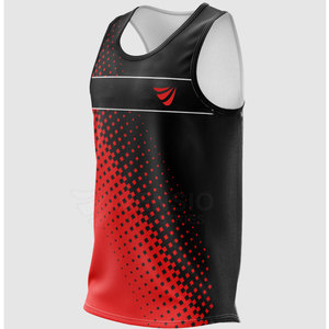 Newest Design Best Quality Breathable Men's Sports <b>Singlets</b> Customizable Cotton Polyester High Quality Made in Pakistan - Product Image 4