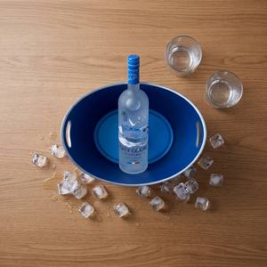 Seau à glace pour 4 bouteilles, plaqué argent avec lumières LED, pour mariage et bar, vente en gros, personnalisation OEM - Product Image 5