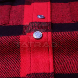 Chemise en flanelle pour homme de haute qualité, manches longues, respirante, légère, écologique, 100% coton, décontractée - Product Image 6