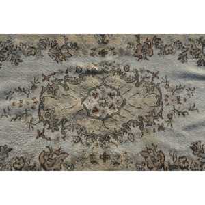 พรมขนาด 3.8x6.6 ฟุต, พรมวินเทจสไตล์ตุรกี, พรมขนสัตว์สีเบจ - Product Image 5