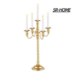 9Branch High Quality 7.1" Metal Tabletop Candelabra <b>Candle</b> <b>Holder</b> For Christmas Decor Metal Wedding <b>Candle</b> Stand <b>Dinner</b> Decor - Product Image 4
