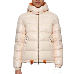 Customizable Men's High Street Winter puffer <b>Jackets</b> Long Sleeve Waterproof Eco-Friendly Breathable Hooded 100% Polyester Canvas - Product Image 1