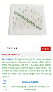 GS 114E Plastic <b>Wire</b> Shaping Jig for Beading Essential Jewelry Tools for <b>Crafting</b> Jewellery - Product Image 2