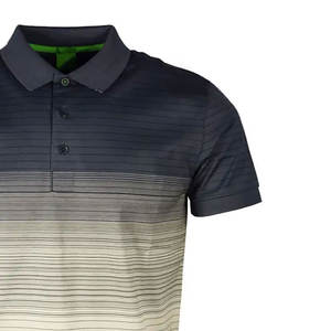 Alta calidad 220g de punto de algodón/Bambú de manga corta para hombre para camiseta de golf de secado rápido transpirable sólido de talla grande logotipo personalizado - Product Image 5