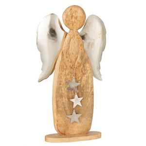 Ángel de madera rústica con alas Decorativo Hogar y sala de estar Vacaciones o Navidad Decoración - Product Image 2