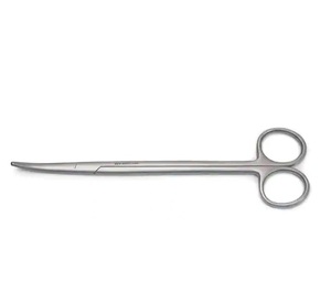 Tijeras Metzambaum de Acero Inoxidable de Alta Calidad, Curvas, Puntas Cegas, 18 cm, Fabricante de Instrumentos Quirúrgicos de Acero Inoxidable - Product Image 3