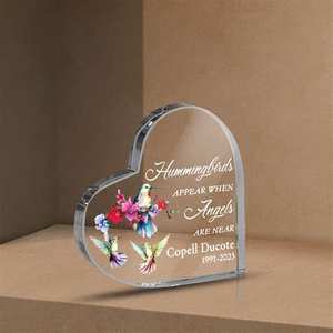 2025 Factory Price Customized Modern Heart-Shaped Acrylic Block Eco-friendly for Personalized Engraved Keepsake for Gifts - Product Image 1