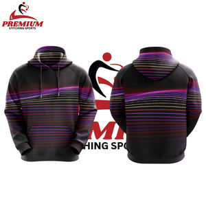 Sudadera con capucha de sublimación personalizada tu diseño Camisa con capucha sublimada de manga larga para hombres Sudadera con capucha de pesca pull over Kangroo sudaderas con capucha de bolsillo - Product Image 5