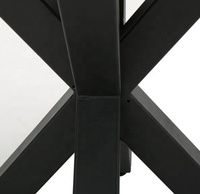Table à manger ronde moderne en métal léger, pliable, imperméable, en fer, pour la maison, l'atelier, l'hôtel, salle à manger, entrée, élégante