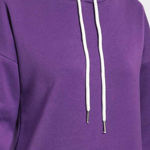 Sudadera con Capucha Extra Grande para Mujer, Forrada de Felpa, de Algodón, Estilo Casual, Tallas Grandes, Ropa de Invierno, Servicio OEM, Nuevo Diseño - Product Image 5