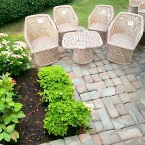 Vente en gros Ensemble de 4 chaises en rotin de bambou tissé de qualité personnalisée Design moderne pour meubles extérieurs en rotin pour patio jardin cour - Product Image 2
